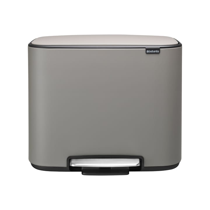 Bo pedalbøtte 3x11 l - mineral concrete grey - Brabantia