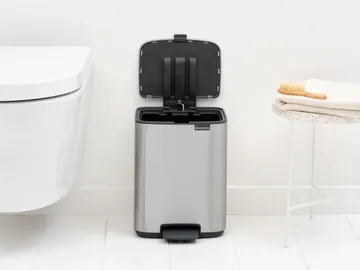 Bo pedalbøtte 7 l - Matt Steel Fingerprint Proof - Brabantia