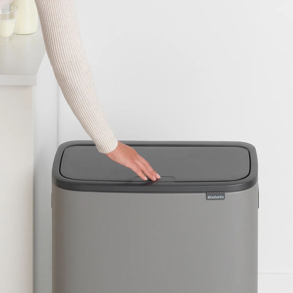 Bo touch bin 2 x 30 L, Mineral concrete grey Brabantia