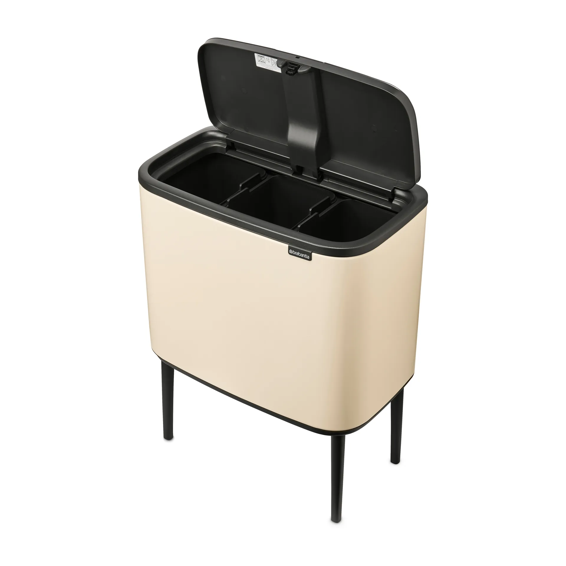 Bo touch bin 3x11 liter, Soft beige Brabantia