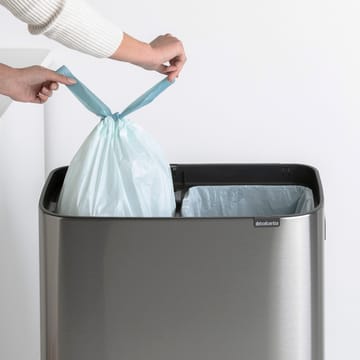 Bo touch bin high 2 x 30 L - Mattbørstet stål - Brabantia