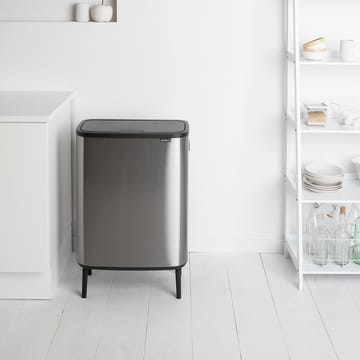 Bo touch bin high 2 x 30 L - Mattbørstet stål - Brabantia