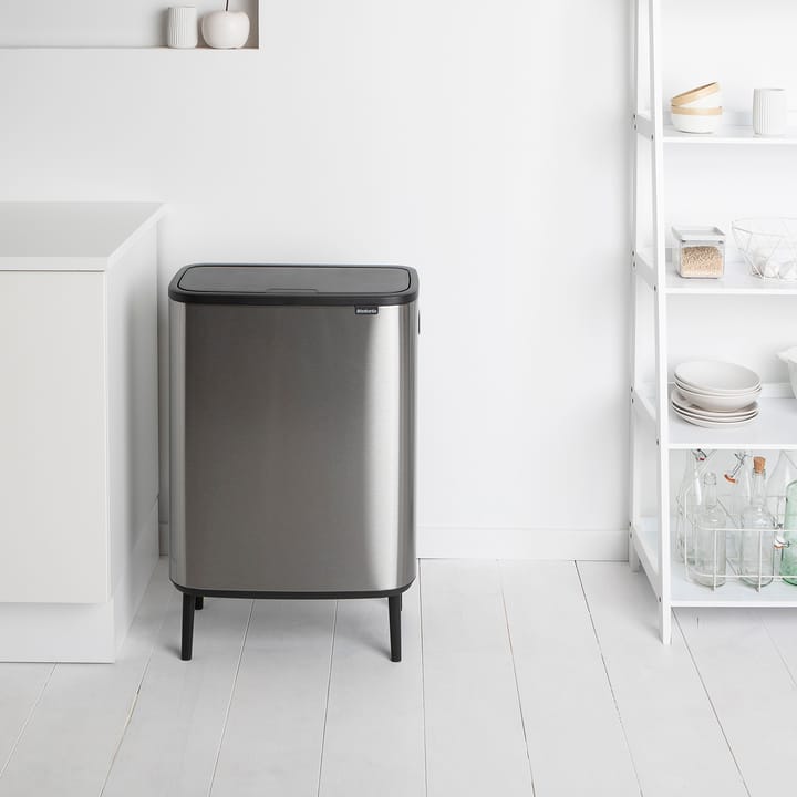 Bo touch bin high 2 x 30 L, Mattbørstet stål Brabantia