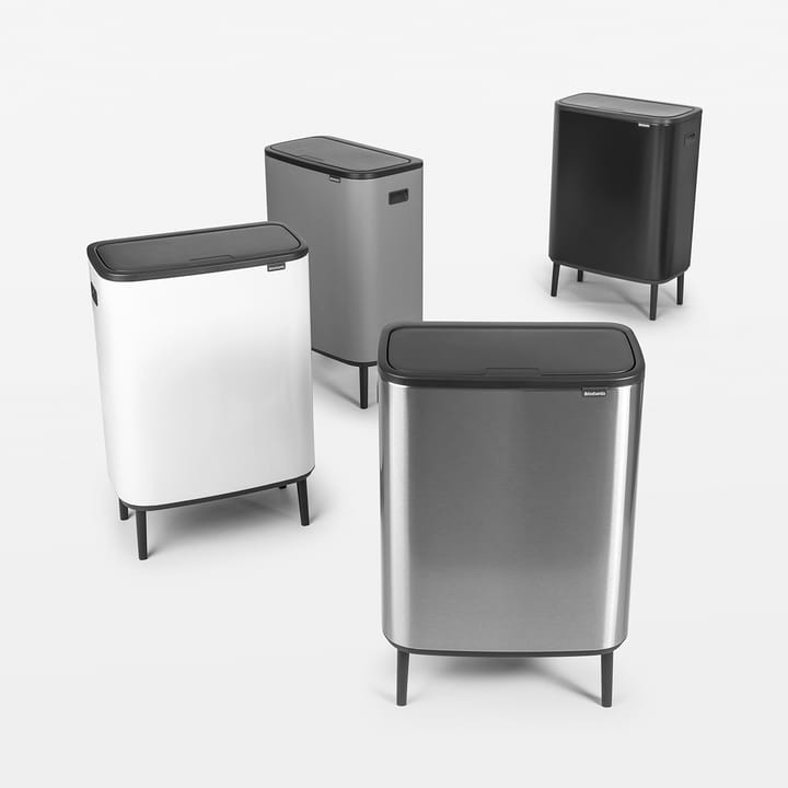 Bo touch bin high 2 x 30 L, Mattbørstet stål Brabantia