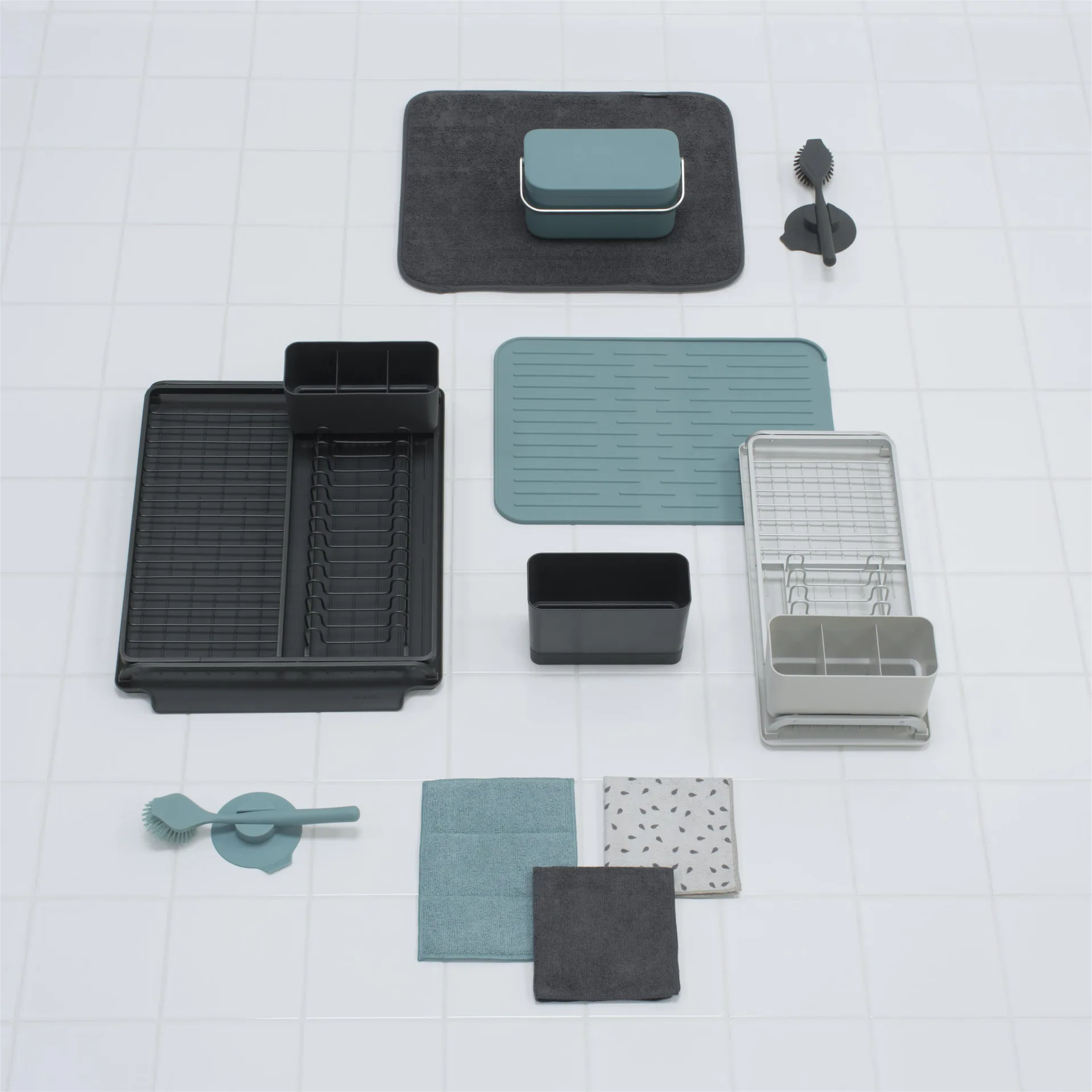 Brabantia oppvaskstativ compact, lysegrå Brabantia