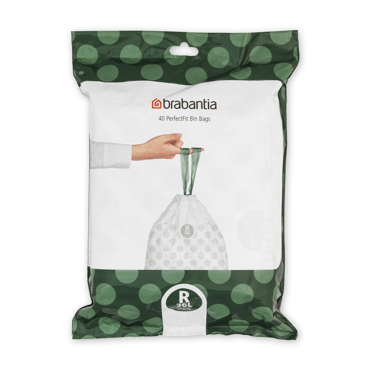 Brabantia - 115646 - PerfectFit søppelbøtte for Bo Touch Bin, Dispenser, Kode R, 36 liter