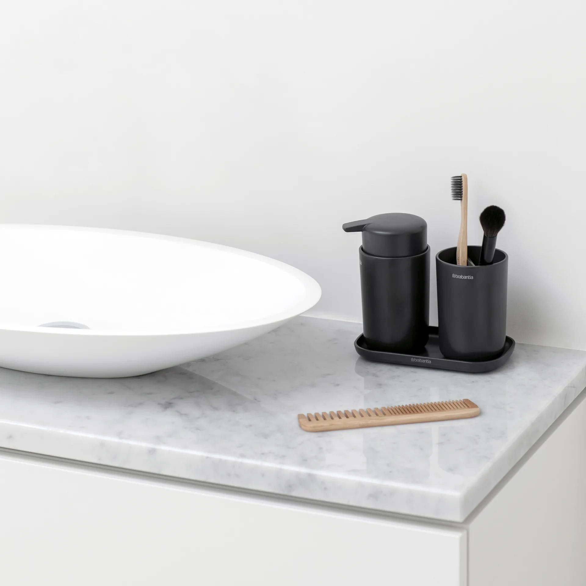 Brabantia ReNew såpedispenser 14 cm, Mørkegrå Brabantia