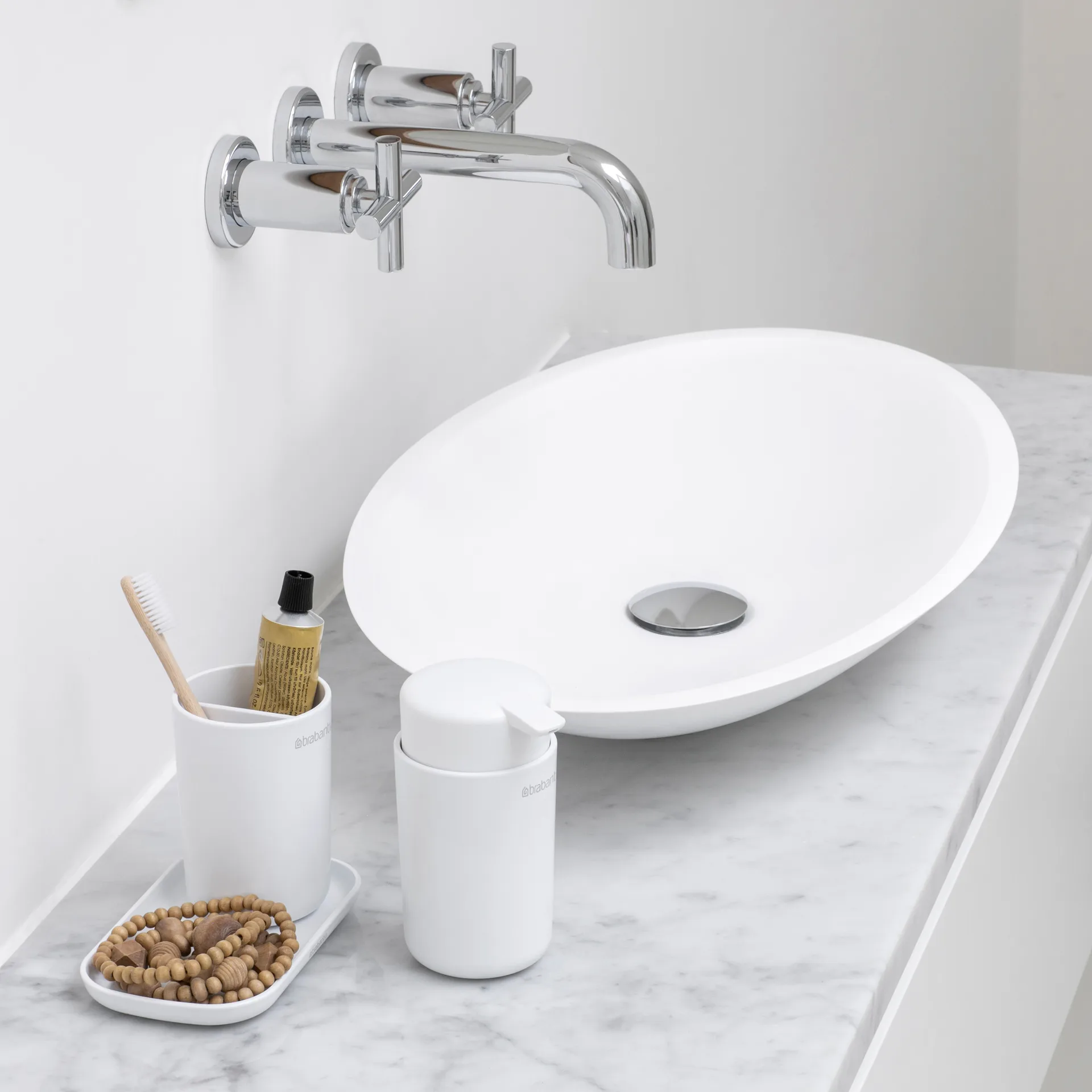Brabantia ReNew servantsett 3 deler, Hvit Brabantia