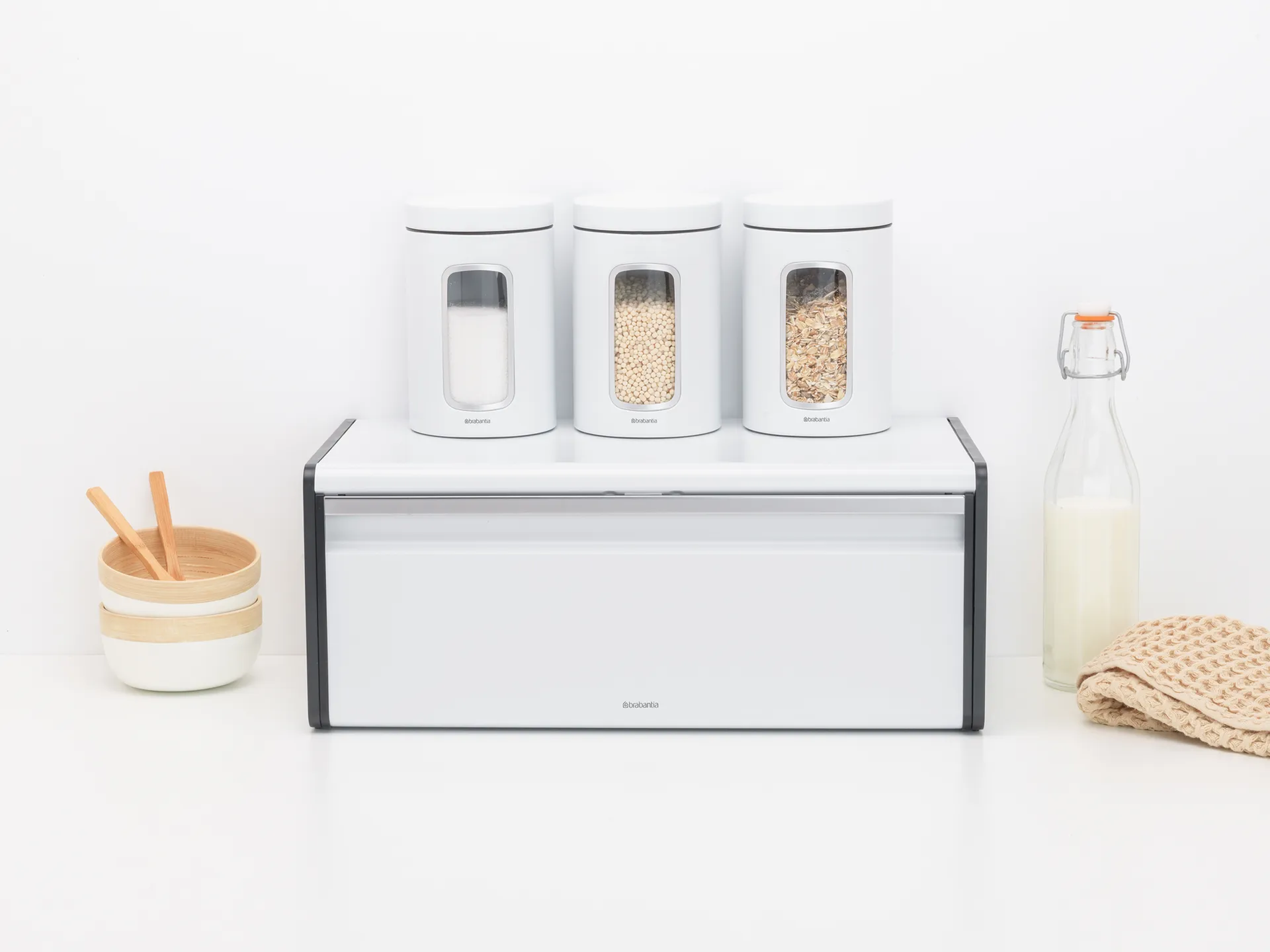 Fall Front brødboks, White-black Brabantia