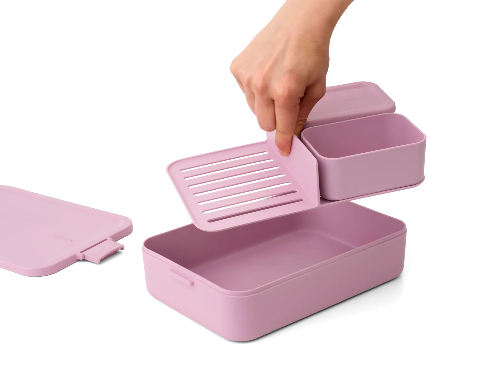 Make & Take bento matboks stor 2 L, Lilac Pink Brabantia
