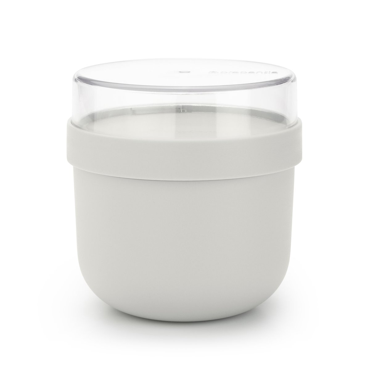 Brabantia Make & Take, Lunsjbeholder, Voksen, Lysegrå, Plast, Monokromatisk, Rund