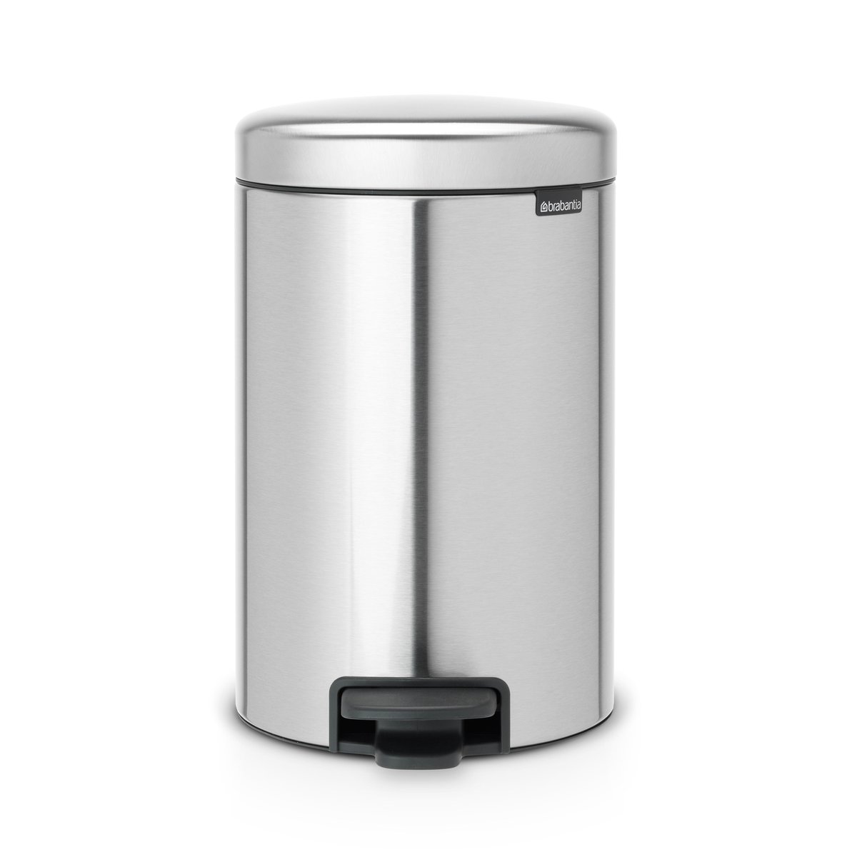 Brabantia New Icon pedalbøtte 12 liter matt steel fingerprint proof