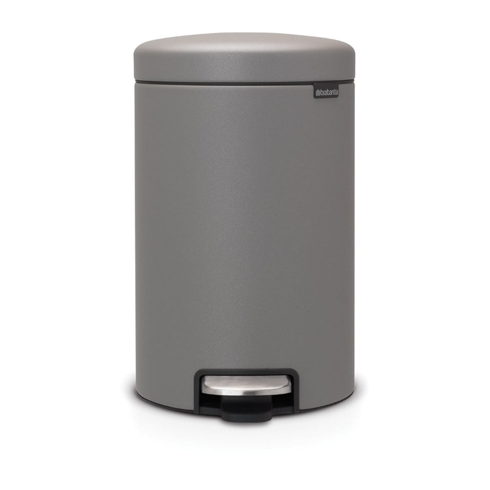 Brabantia New Icon pedalbøtte 12 liter Mineral concrete grey