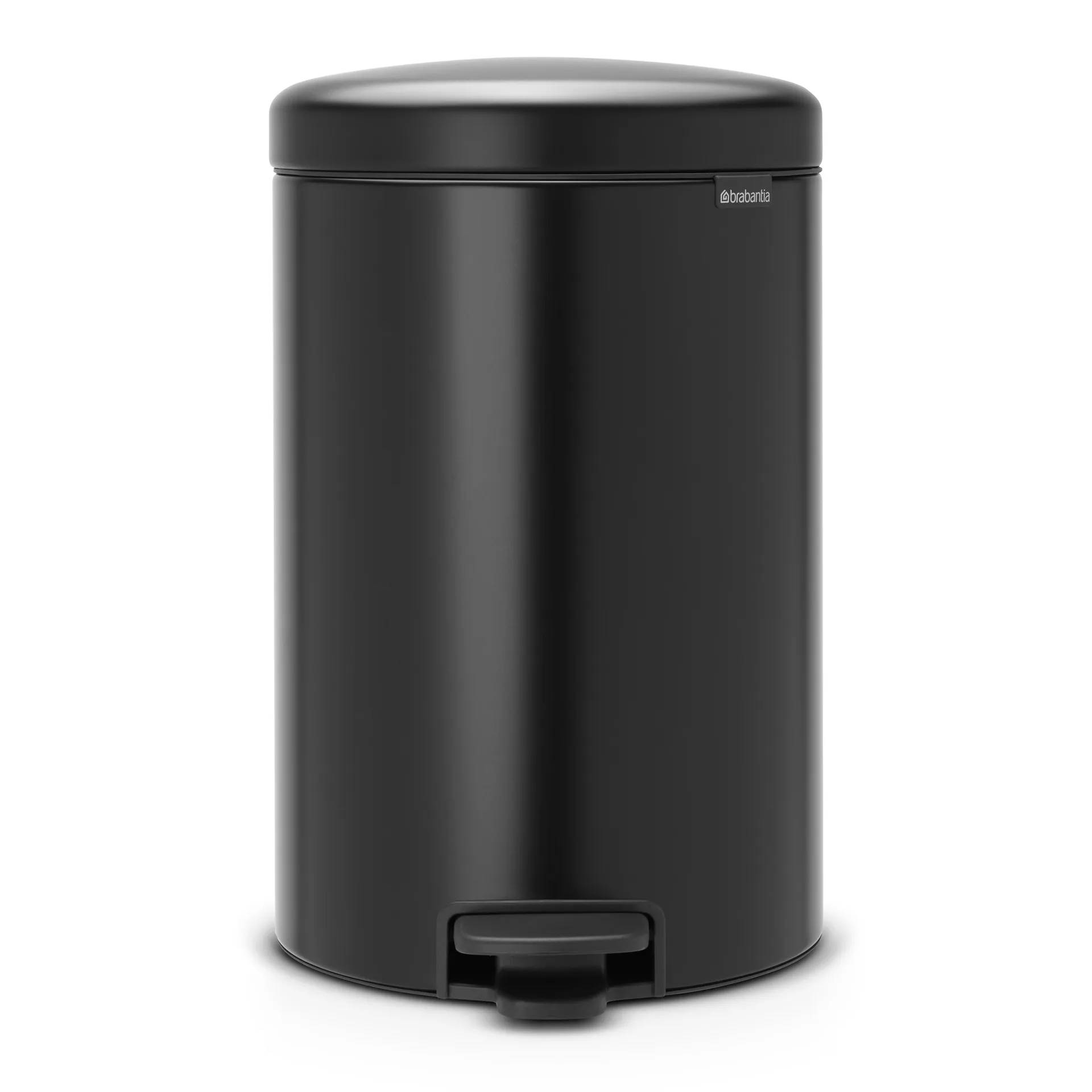 New Icon pedalbøtte 20 liter, matt black (svart) Brabantia