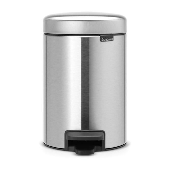 New Icon pedalbøtte 3 liter - Matt steel fingerprint proof - Brabantia