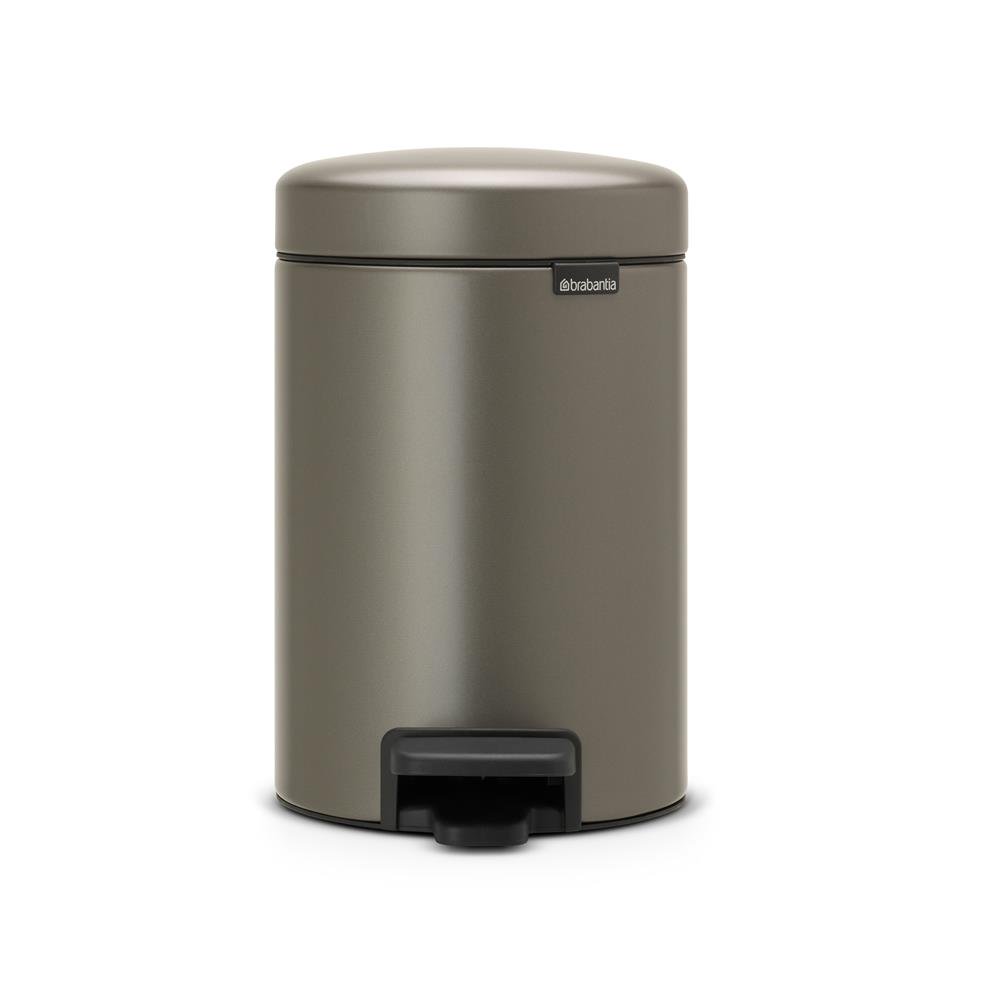 Brabantia New Icon pedalbøtte 3 liter platinum