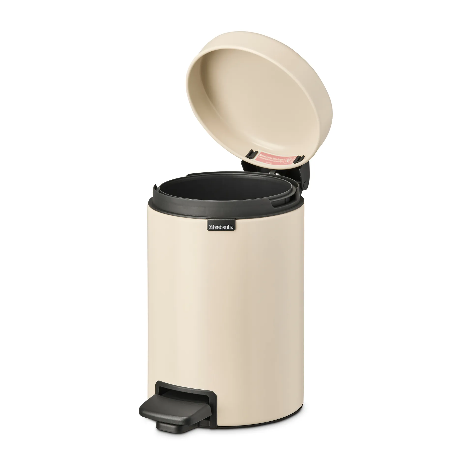 New Icon pedalbøtte 3 liter, Soft beige Brabantia
