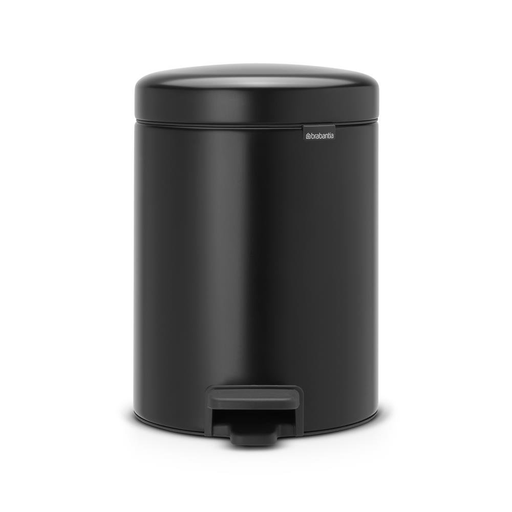 Brabantia New Icon pedalbøtte 5 liter matt black (sort)