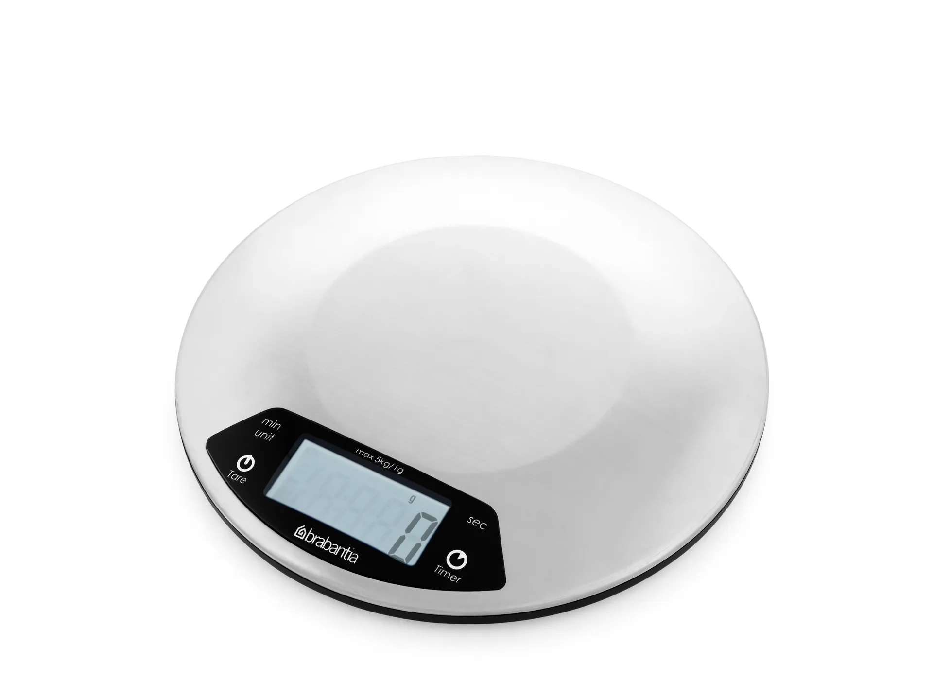 Profile kjøkkenvekt med timer, Sølv Brabantia