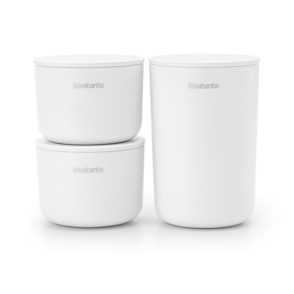 Brabantia ReNew oppbevaringsbokser 3-pk Hvit