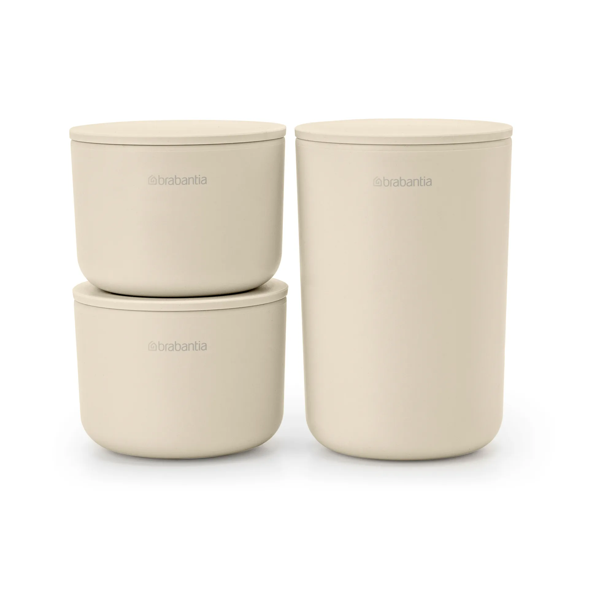 ReNew oppbevaringsbokser 3-pk, Soft Beige Brabantia