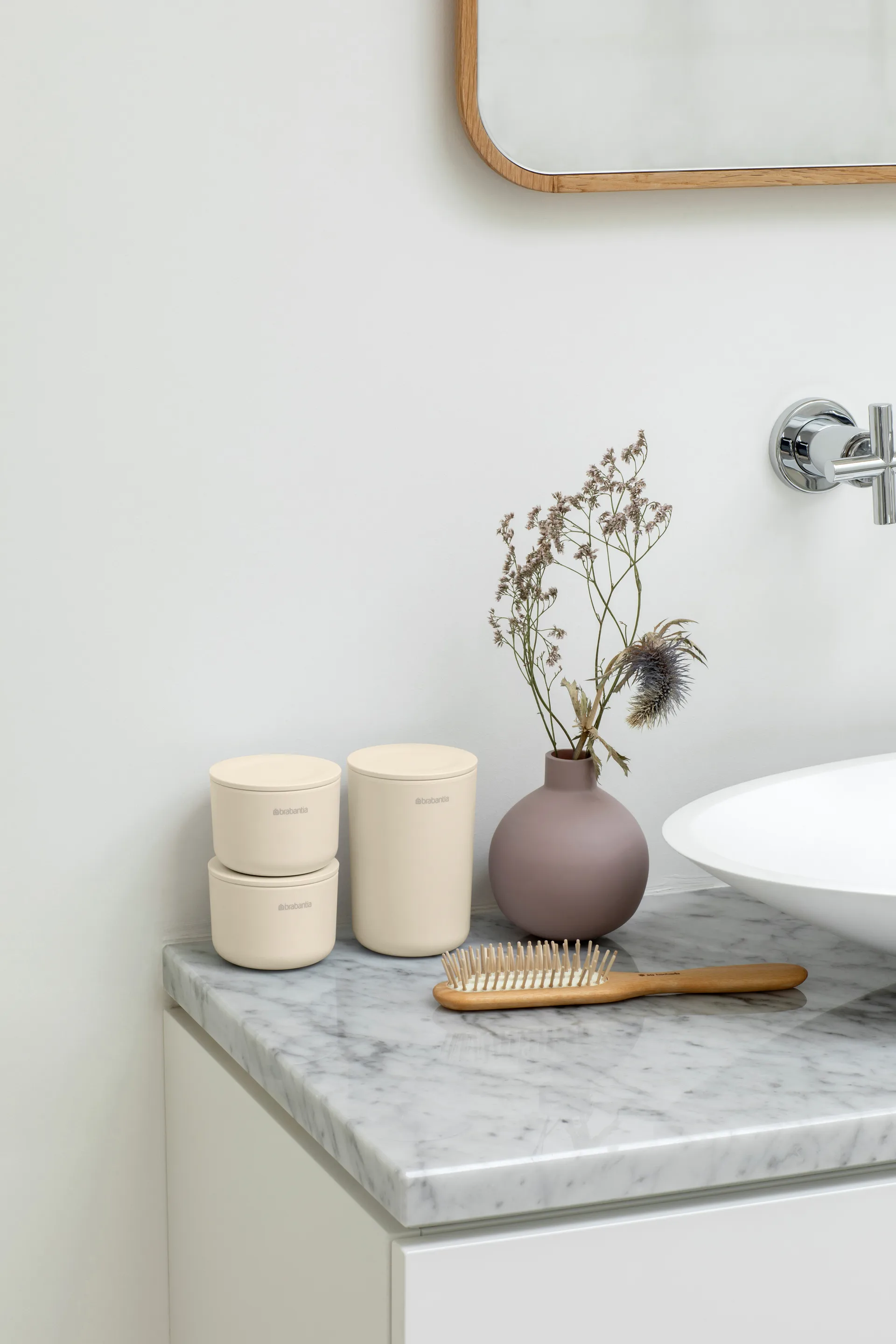 ReNew oppbevaringsbokser 3-pk, Soft Beige Brabantia