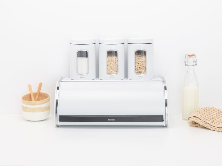 Roll Top brødboks middels, Hvit Brabantia