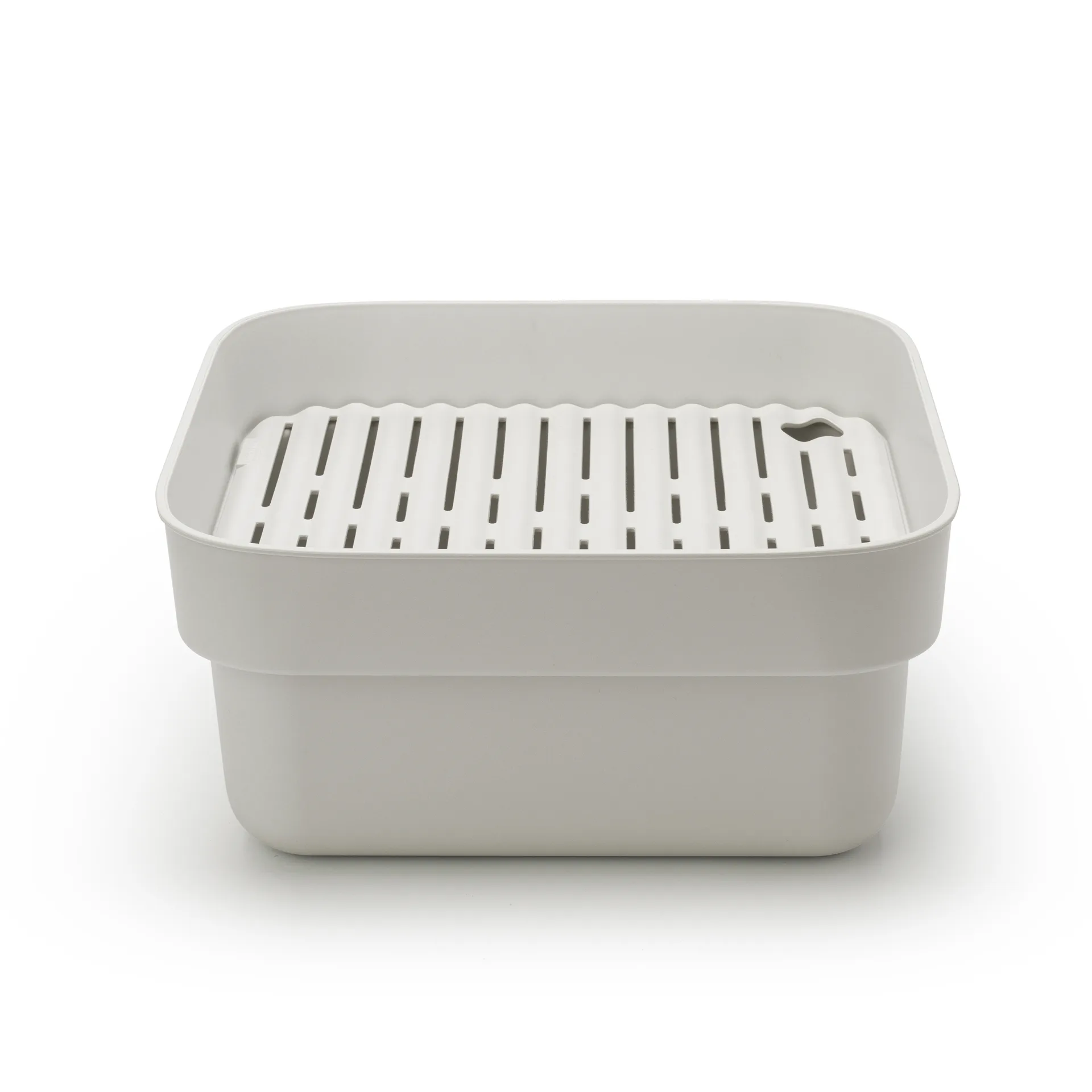 Sinkside oppvaskbalje med tørkebrett 34 x 37 cm, Lysegrå Brabantia