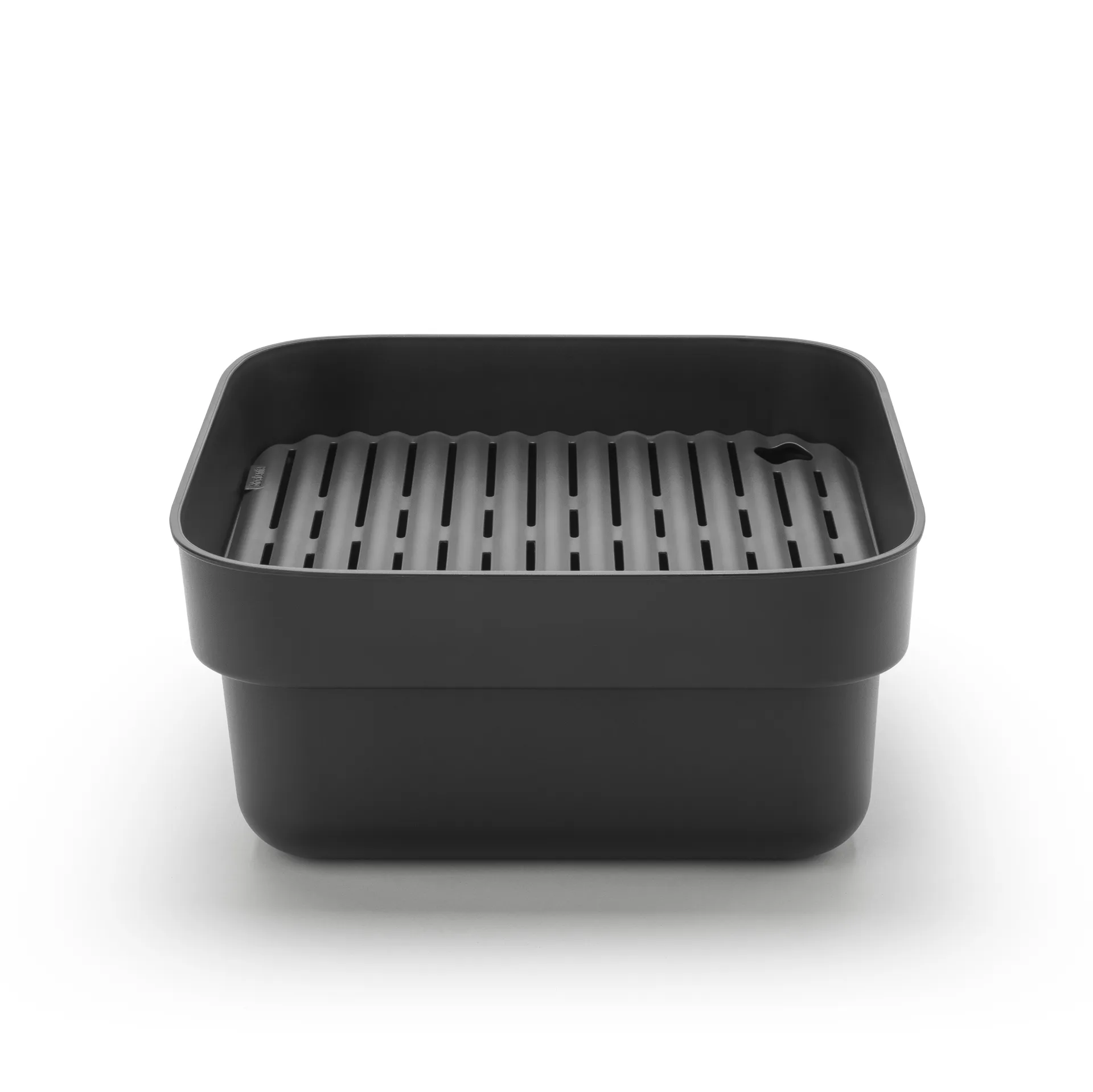Sinkside oppvaskbalje med tørkebrett 34 x 37 cm, Mørkegrå Brabantia