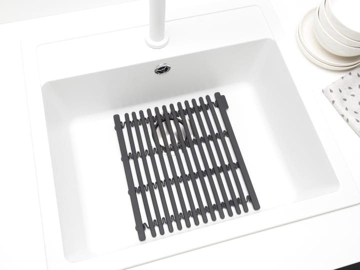 Sinkside oppvaskmatte 30x30 cm, Mørkegrå Brabantia