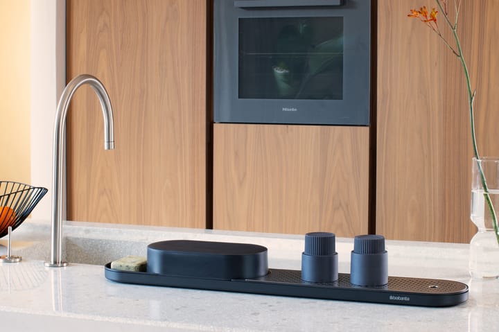 SinkStyle oppvaskorganiserer sett 2 deler, Mineral Infinite Grey Brabantia