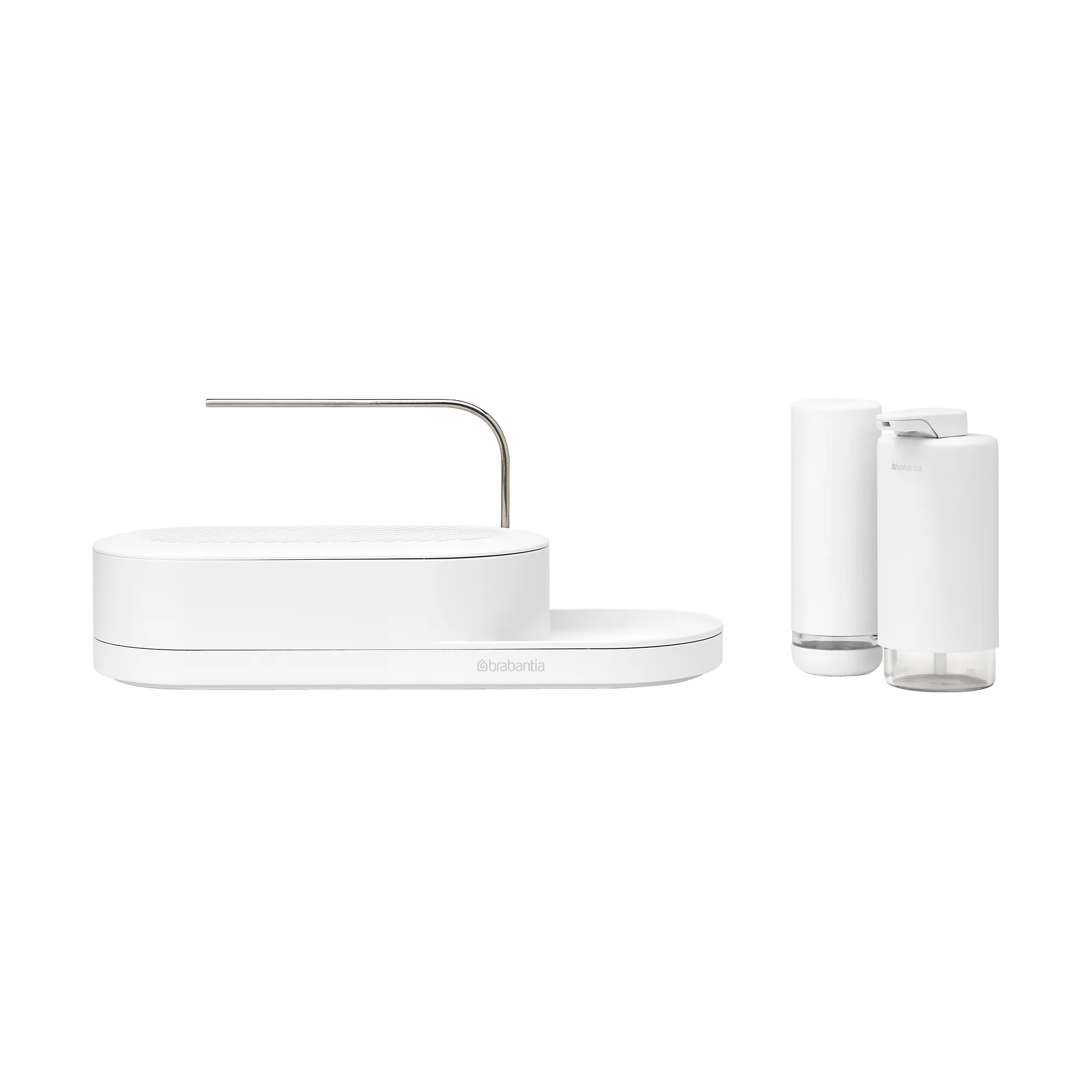 SinkStyle oppvaskorganiserer sett 3 deler, Mineral Fresh White Brabantia