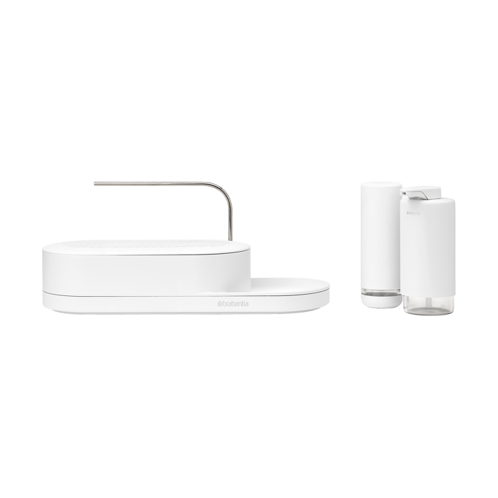 SinkStyle oppvaskorganiserer sett 3 deler, Mineral Fresh White Brabantia