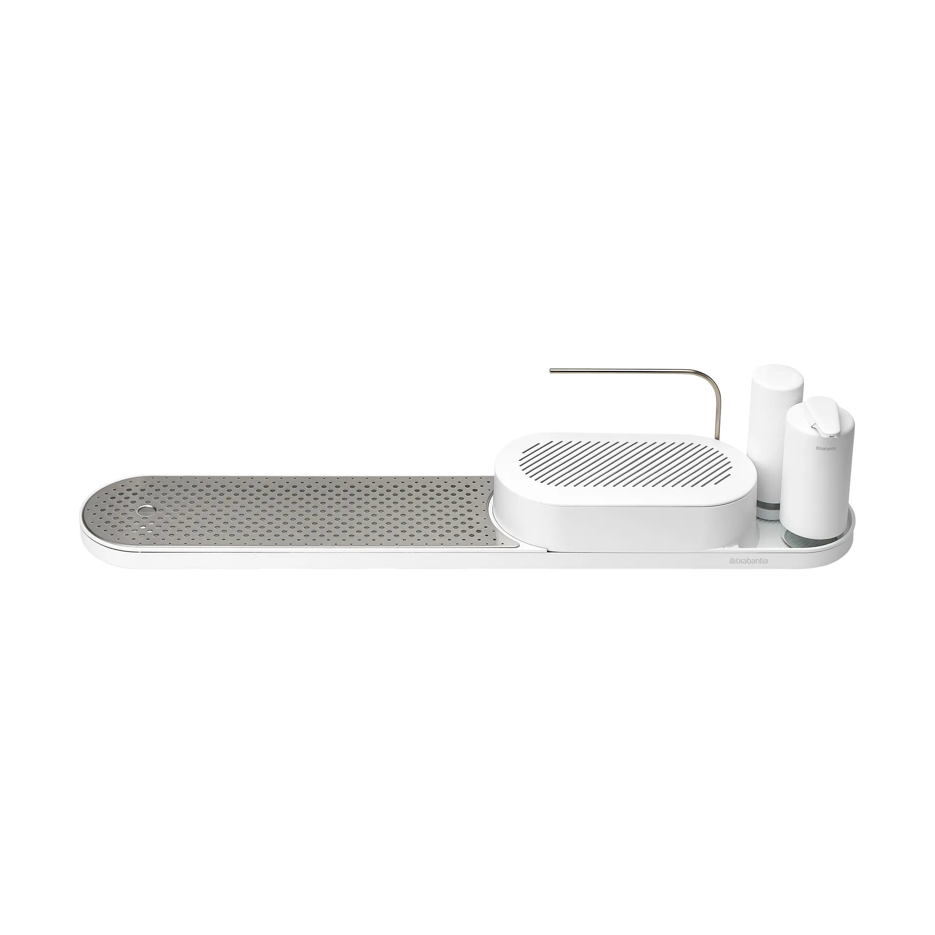 SinkStyle oppvaskorganiserer sett 4 deler, Mineral Fresh White Brabantia