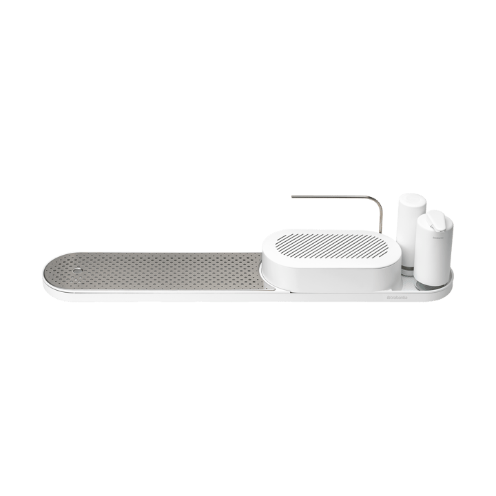 SinkStyle oppvaskorganiserer sett 4 deler, Mineral Fresh White Brabantia