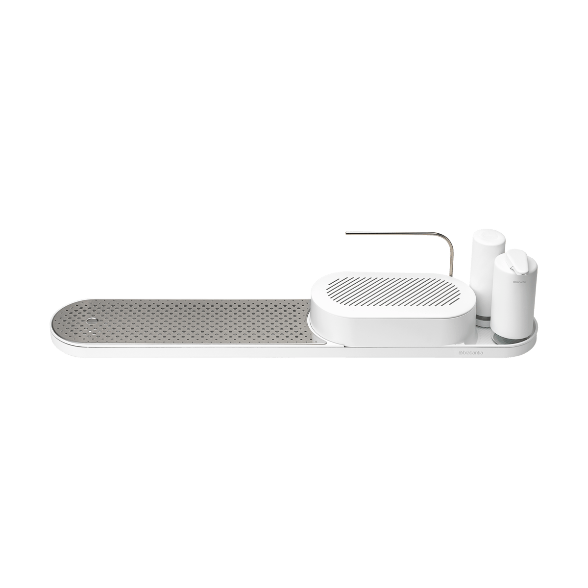 Brabantia SinkStyle oppvaskorganiserer sett 4 deler Mineral Fresh White