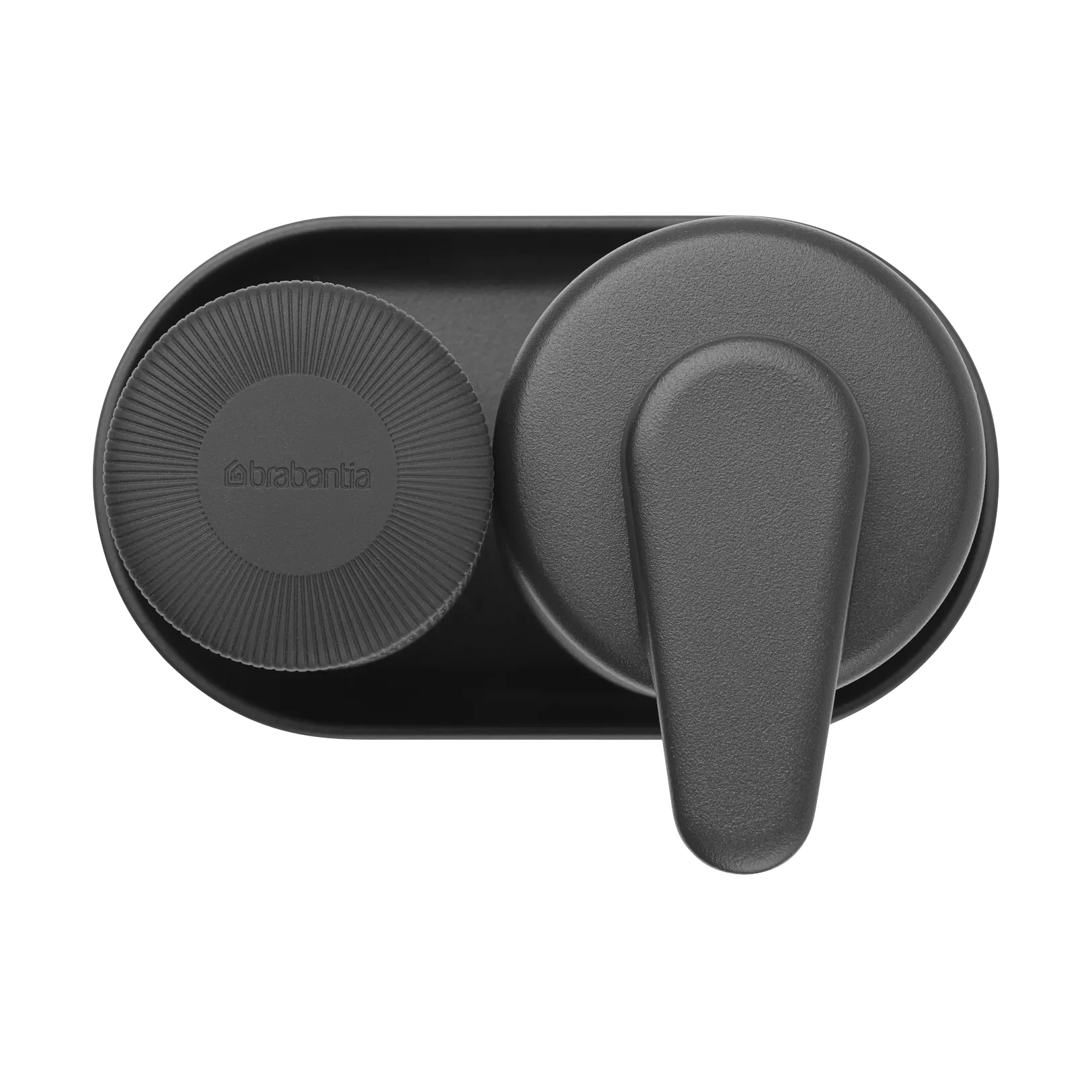 SinkStyle såpepumpe/oppvaskdispenser sett, Mineral Infinite Grey Brabantia