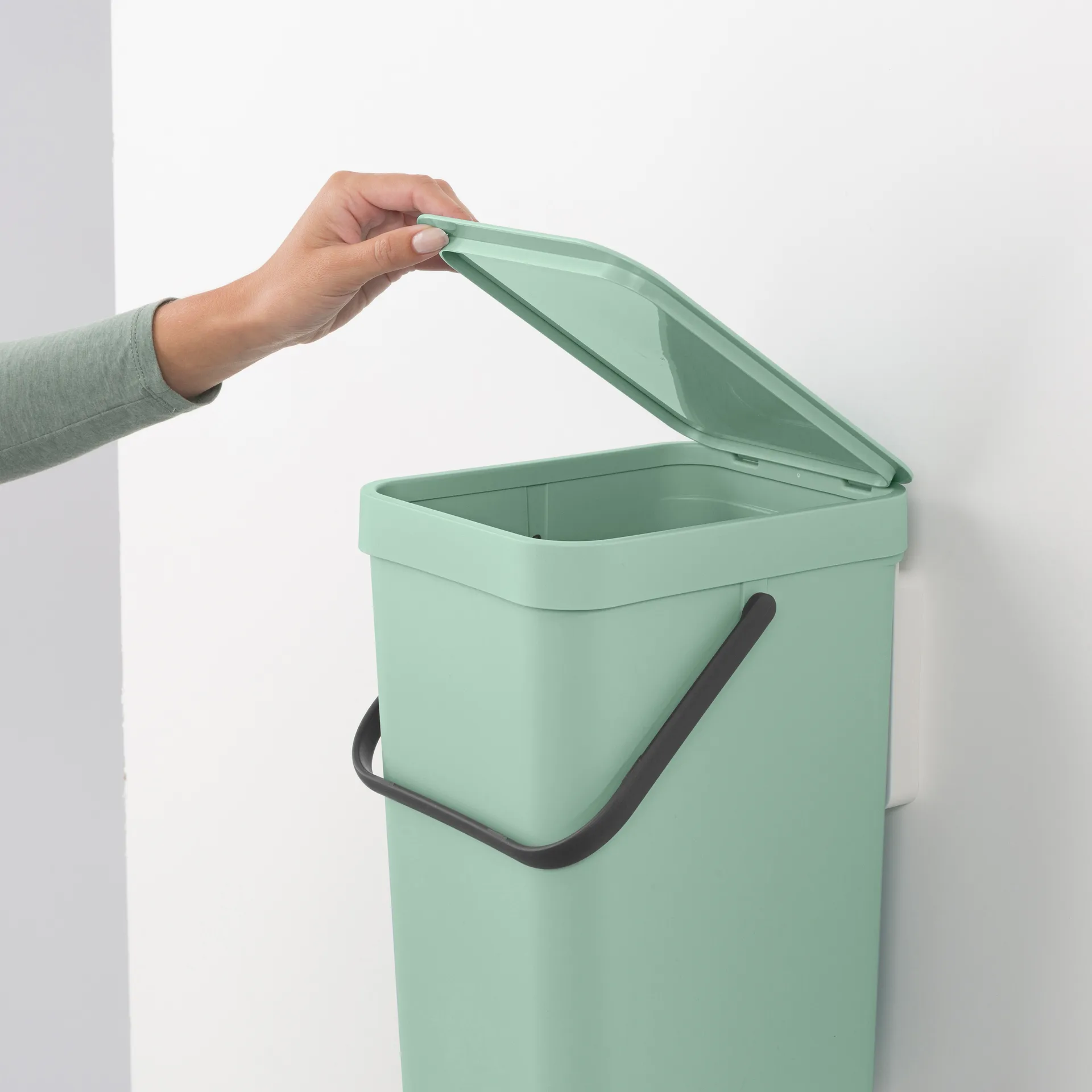 Sort & Go søppelbøtte 12 liter, Jade green Brabantia
