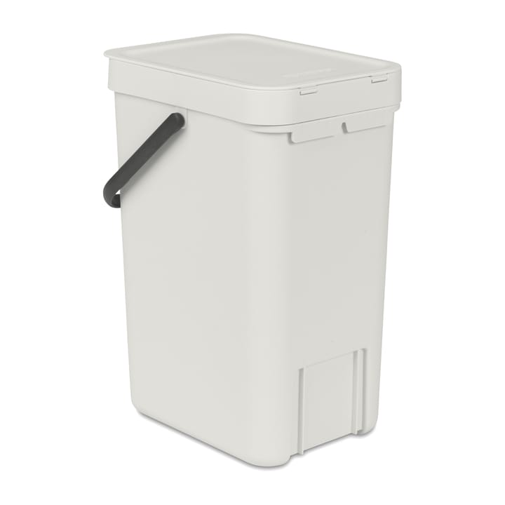 Sort & Go søppelbøtte 12 liter - Lysegrå - Brabantia