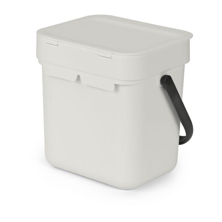Sort & Go søppelbøtte 3 L, Lysegrå Brabantia