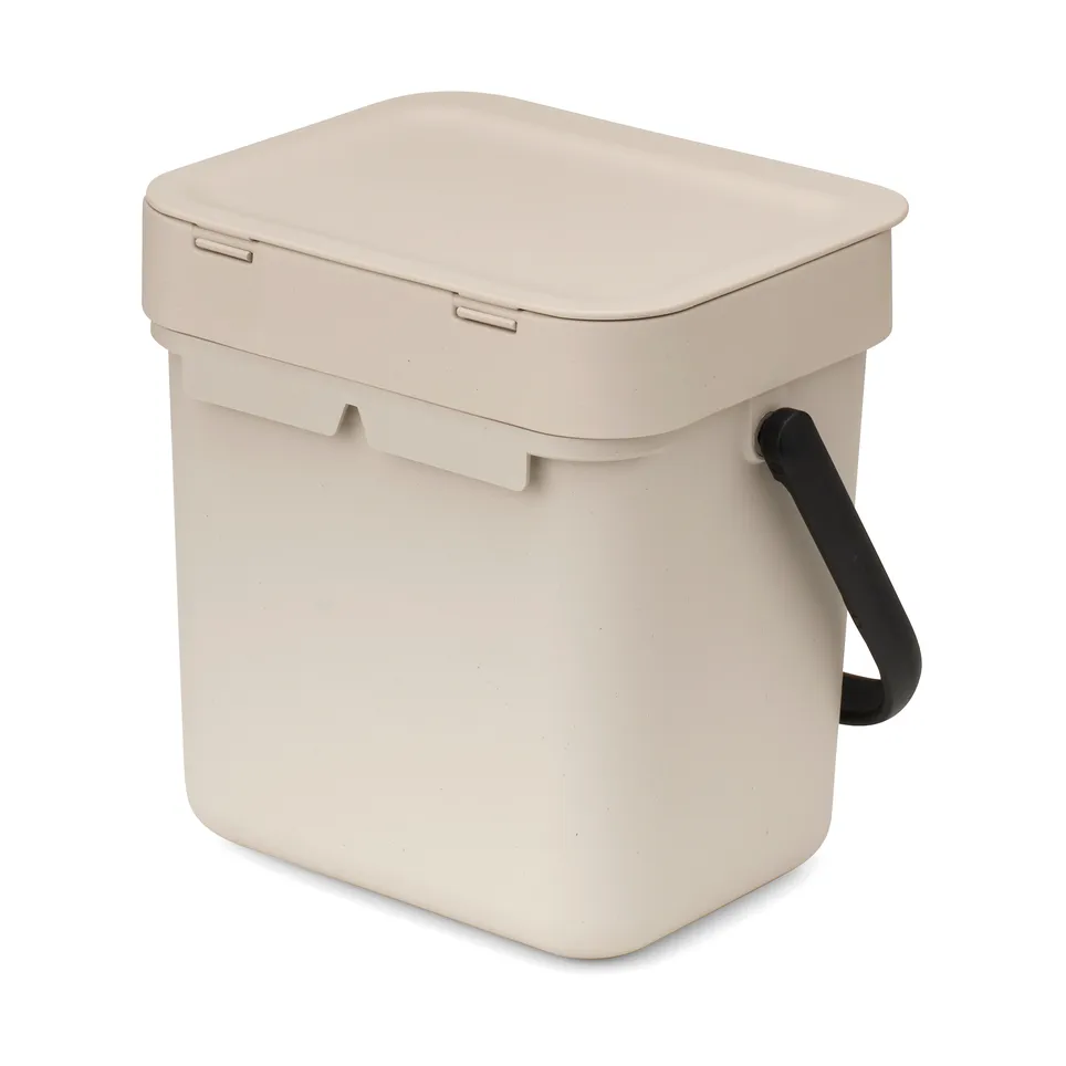 Sort & Go søppelbøtte 3 L, Soft Beige Brabantia