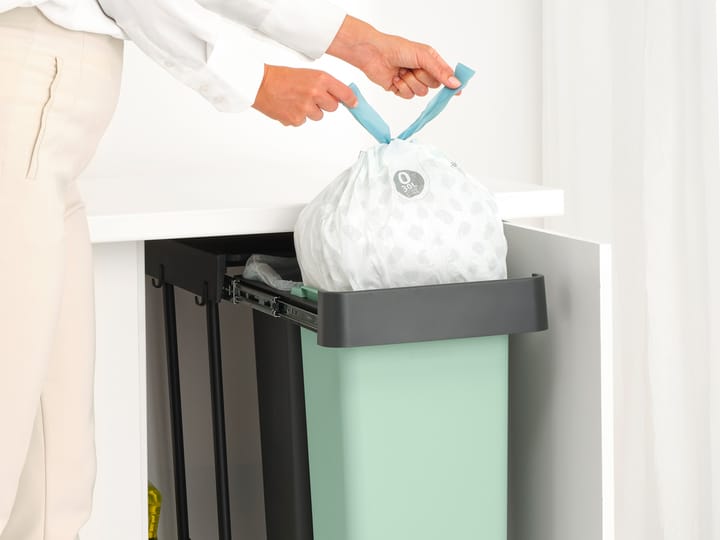 Sort&Go Innebygde bøtter, 2x30 L, Mørkegrå Brabantia