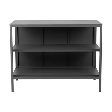 Kelia utekjøkken benk med hyller - Antrasitt, 121x91x64 cm - Brafab