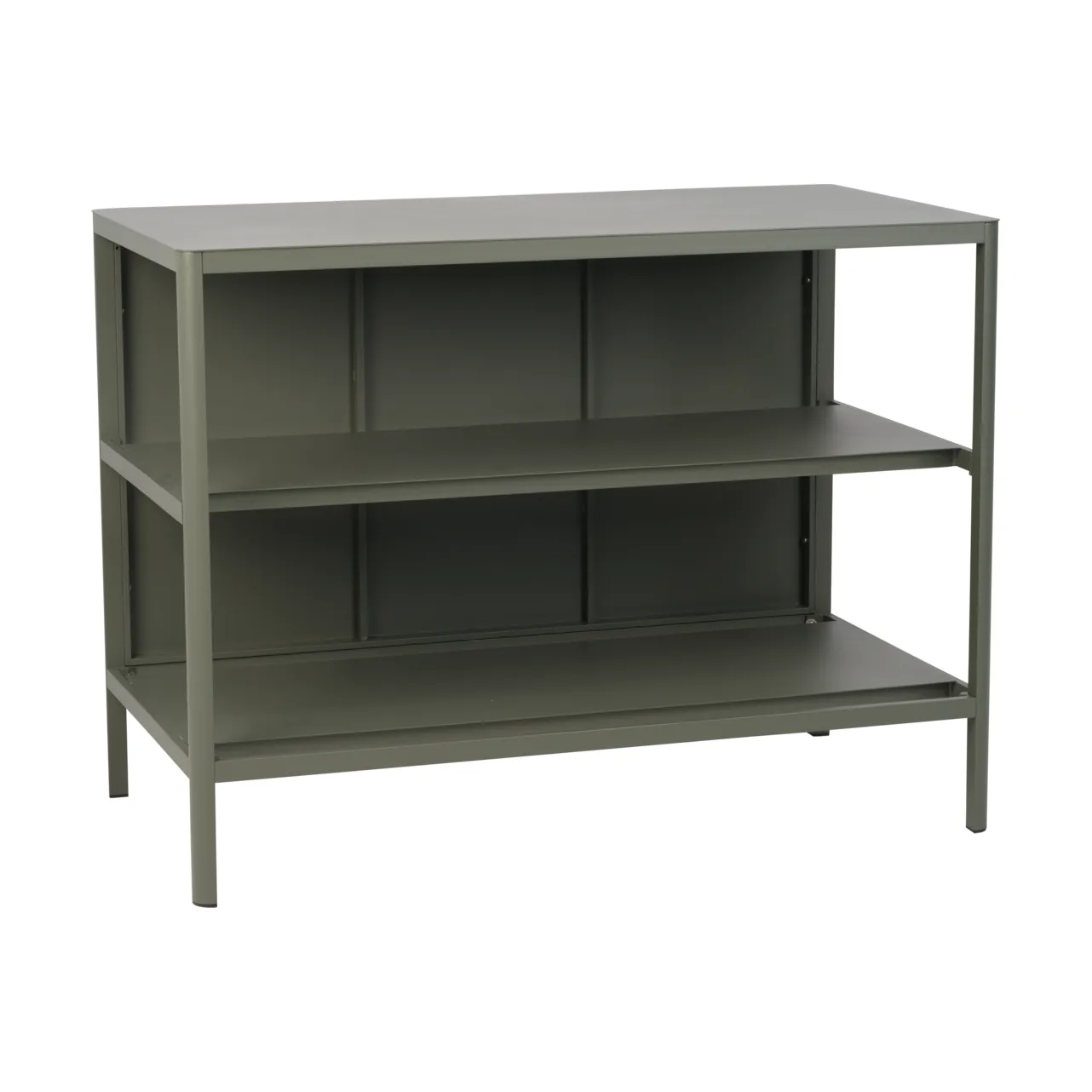 Kelia utekjøkken benk med hyller, Nordic green, 121x91x64 cm Brafab