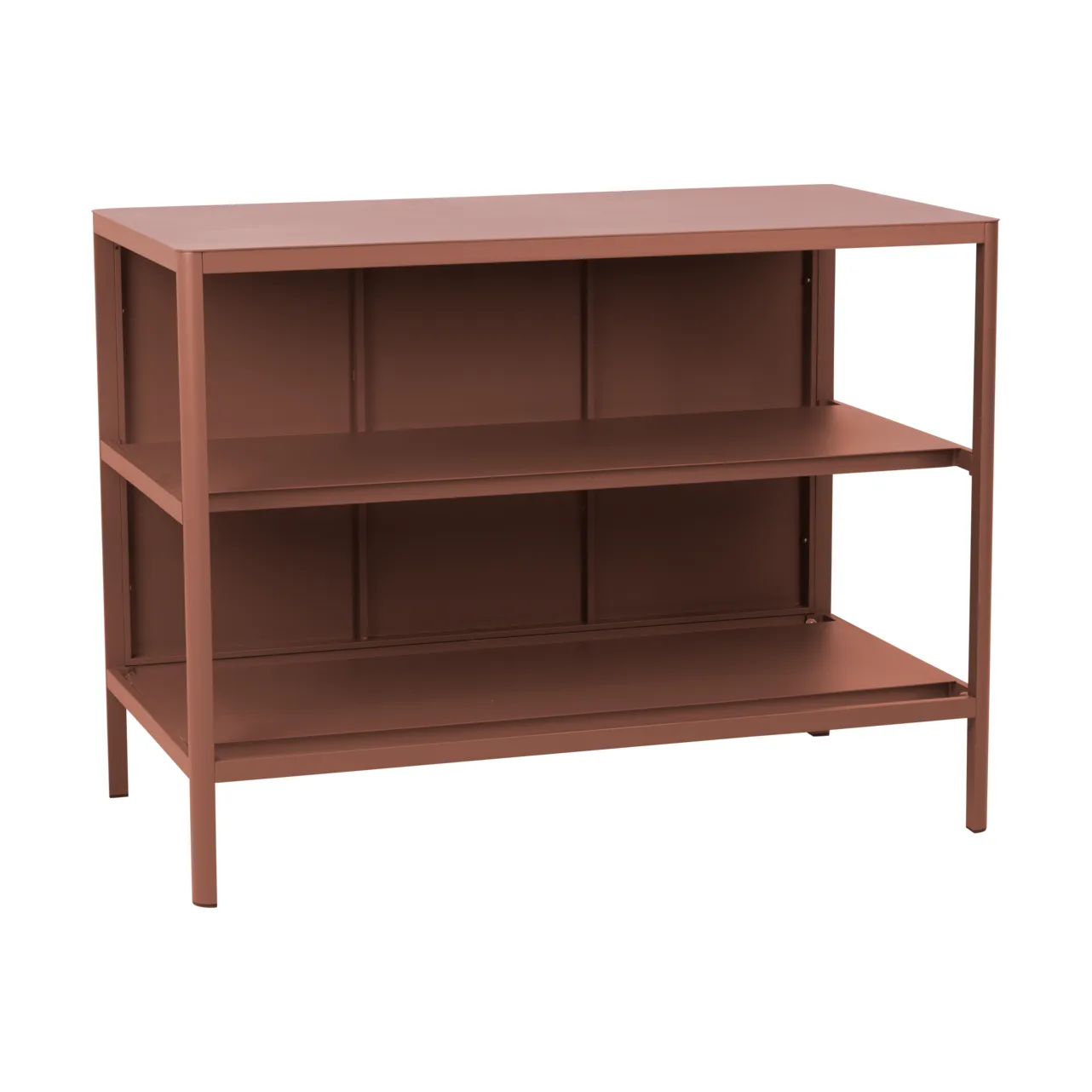 Kelia utekjøkken benk med hyller, Zin red, 121x91x64 cm Brafab