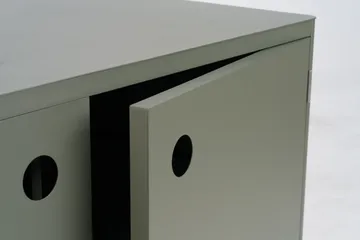Kelia utekjøkken benkeskap med vask - Nordic green, 121x90x64 - Brafab