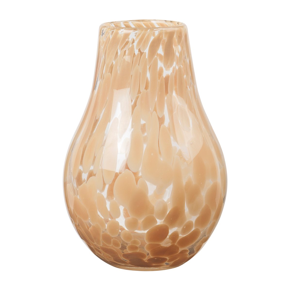 Broste Copenhagen Ada Spot vase 22,5 cm Golden yellow