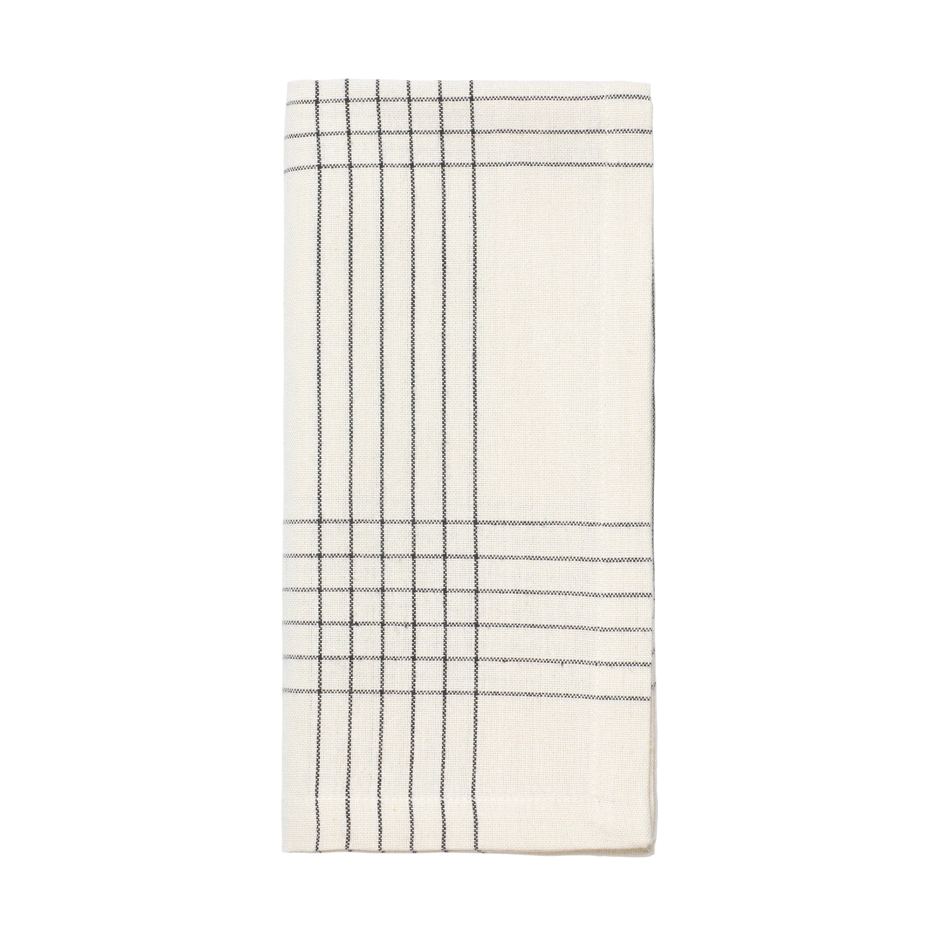 Alice stoffserviett 45x45 cm, Black-natural Broste Copenhagen