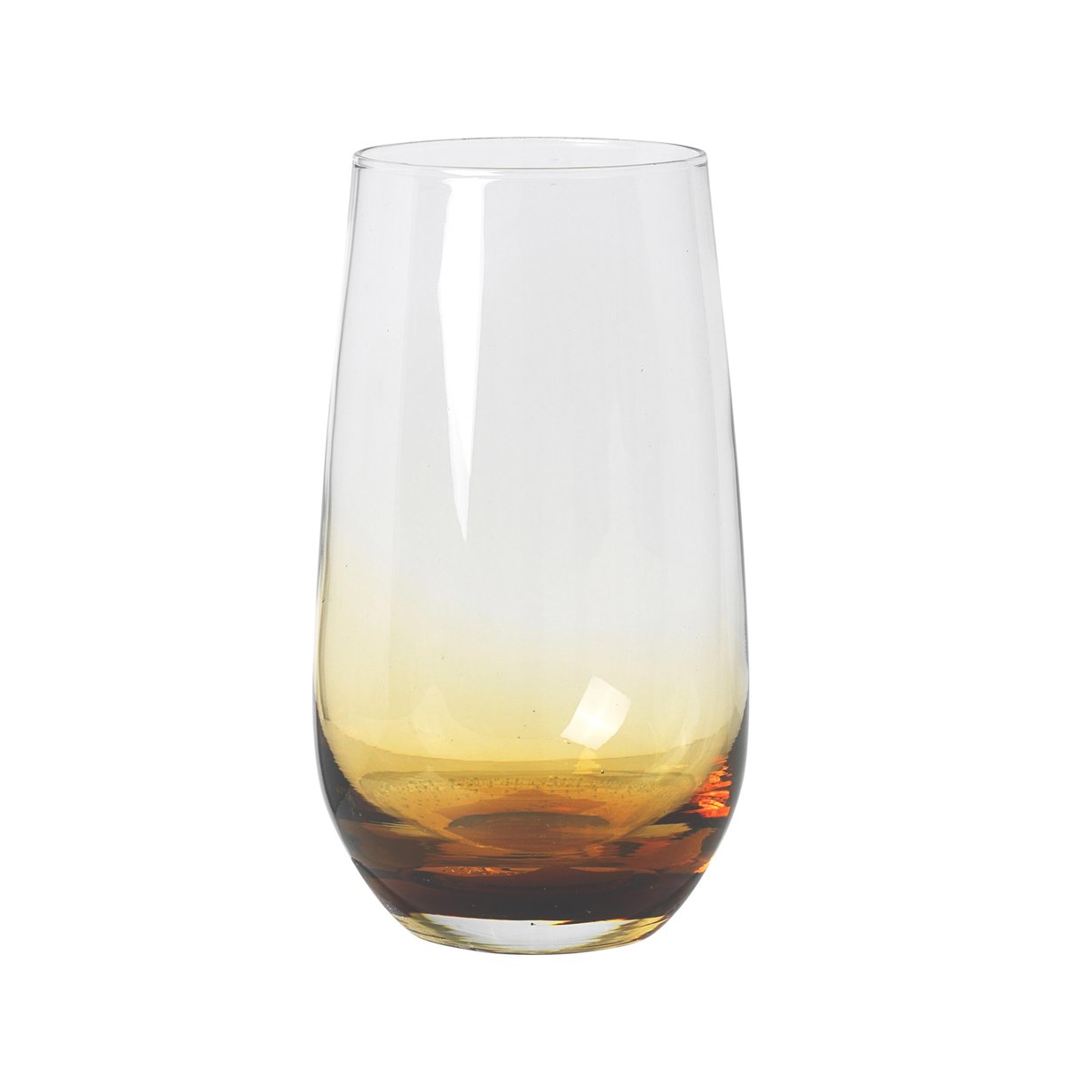 55 cl. Amber munnblåst drikkeglass