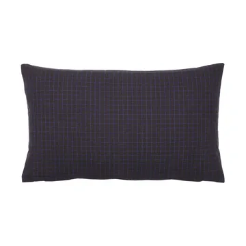 Bodil putetrekk 30x50 cm - Black-intense blue - Broste Copenhagen